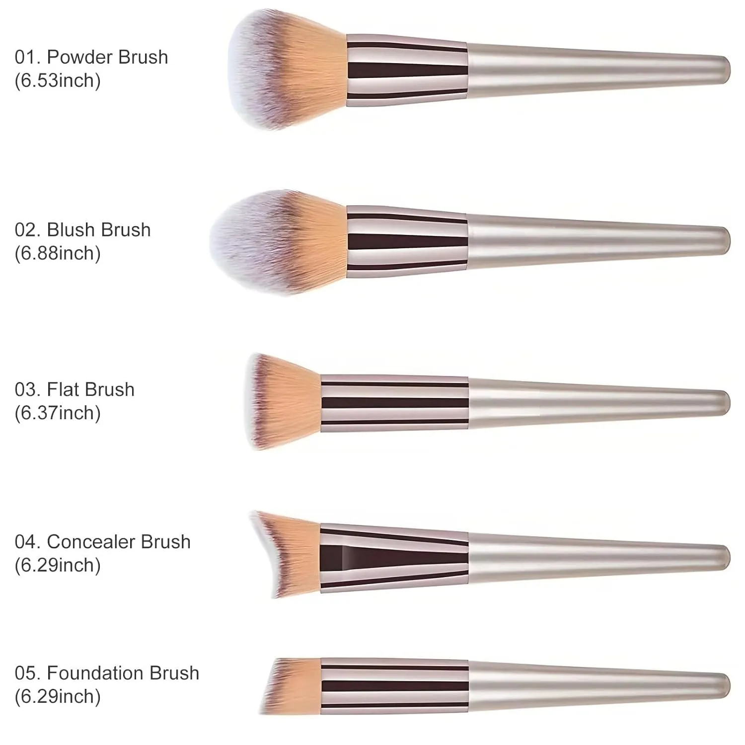 Make Up Brushes Set 14-piece Synthetic Makeup Brush Set For Foundation Powder Concealer Eyeshadow And Blush Makeup Tools Set