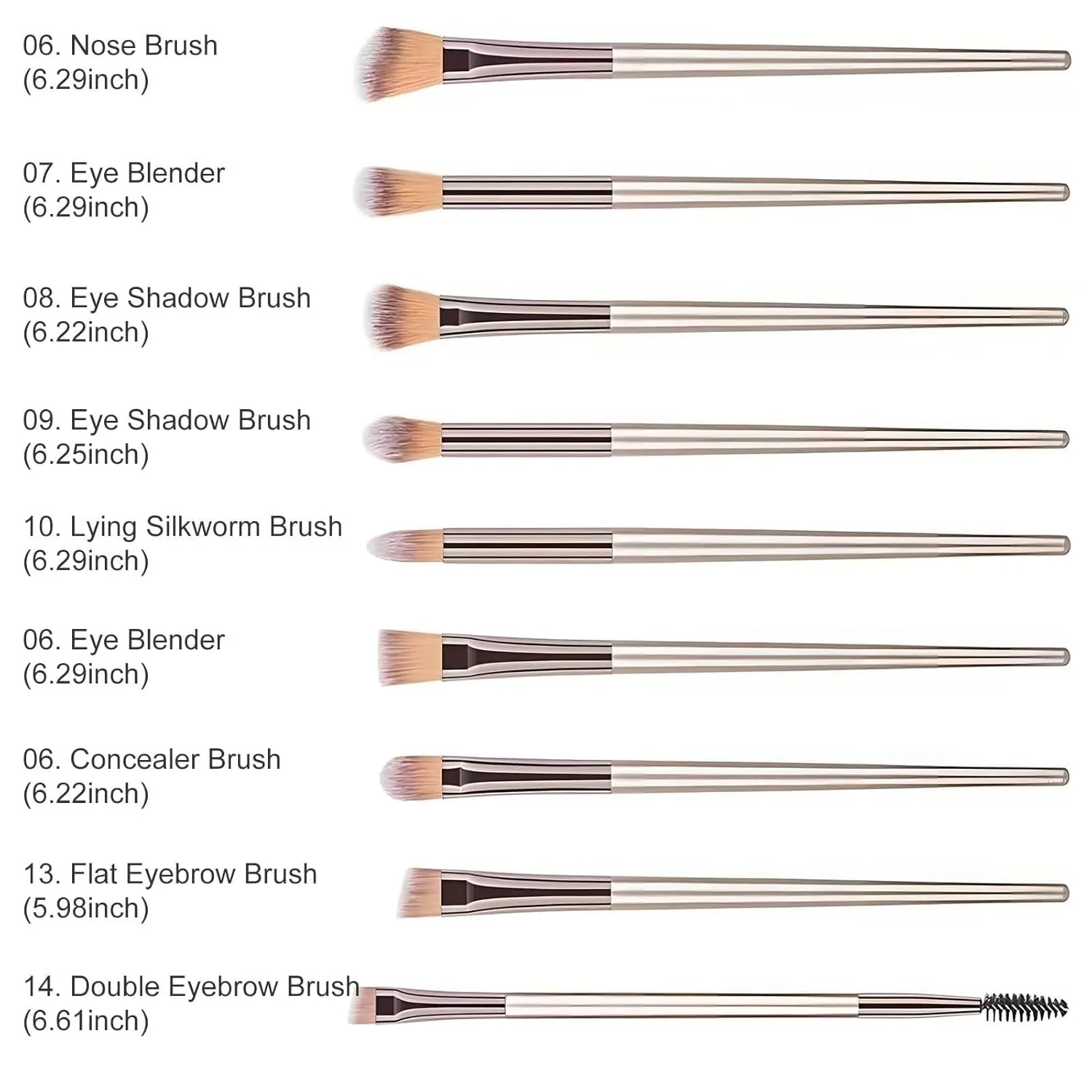 Make Up Brushes Set 14-piece Synthetic Makeup Brush Set For Foundation Powder Concealer Eyeshadow And Blush Makeup Tools Set