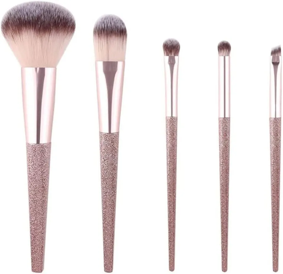 Makeup Brush Set for Eyeshadow, Foundation, Blush, and Concealer, Start The Day Beautifully, Travel Friendly, 5 Piece Set
