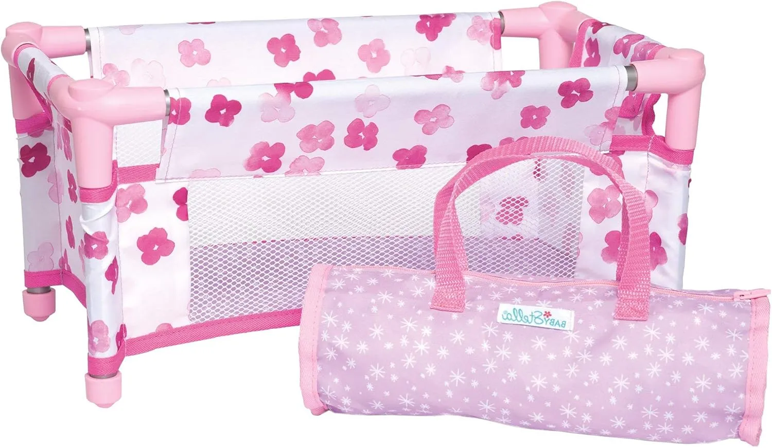 Manhattan Toy Baby Stella Take Along Baby Doll Crib Accessory Set for 12" and 15" Soft Dolls