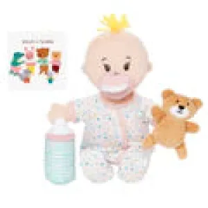 Manhattan Toy Love, Stella Sleepy Time Set Peach Doll with Blonde Tuft
