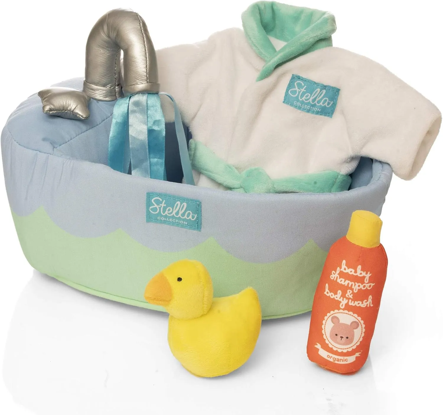 Manhattan Toy Stella Collection Soft Bath Playset with Accessories for 12" and 15" Soft Dolls