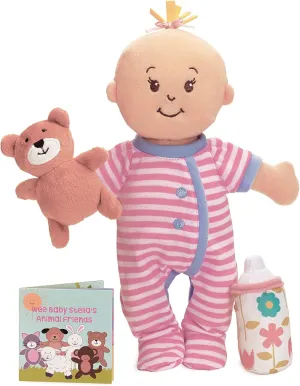 Manhattan Toy Wee Baby Stella Sleepy Time Scents Soft Doll Set, 12",Peach