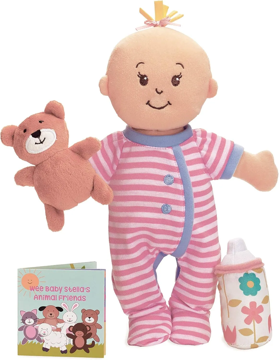 Manhattan Toy Wee Baby Stella Sleepy Time Scents Soft Doll Set, 12",Peach