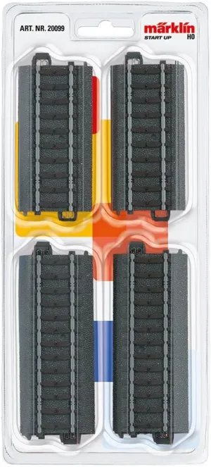 Marklin My World Straight Track Set, 3-11/16-Inch