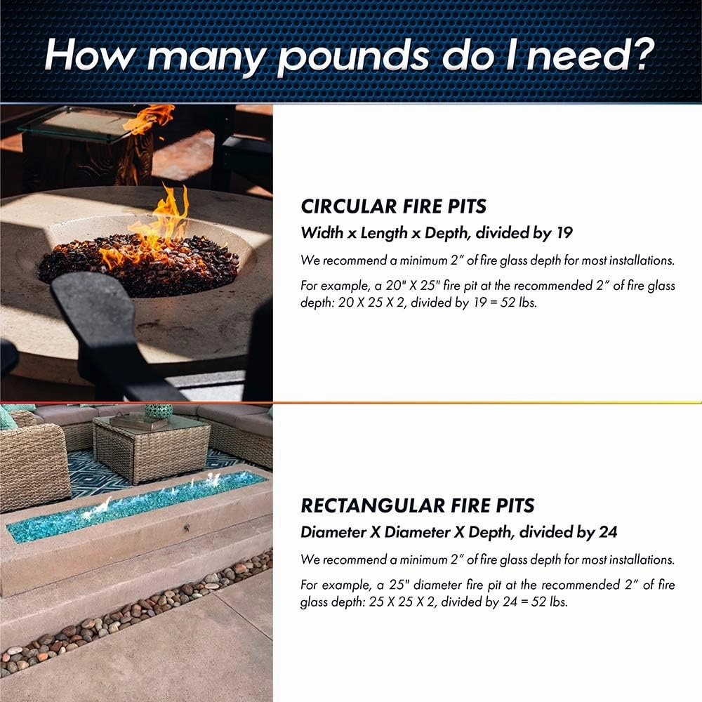 Marlboro Red - Crushed Fire Glass for Indoor and Outdoor Fire Pits or Fireplaces | 10 Pounds | 3/8 Inch - 1/2 Inch