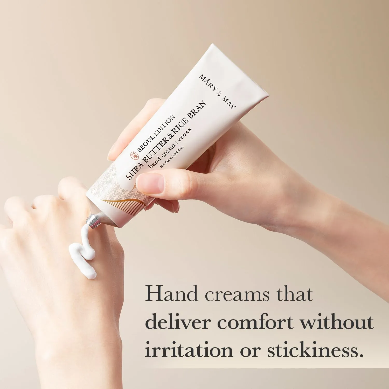 Mary&May SEOUL EDITION Shea Butter & Rice Bran Hand Cream Trio Set - Korean Nourishing Vegan Hand Moisturizer for Soft, Healthy Hands - 3 Different Formula & Scent, 1.69oz. 3ea