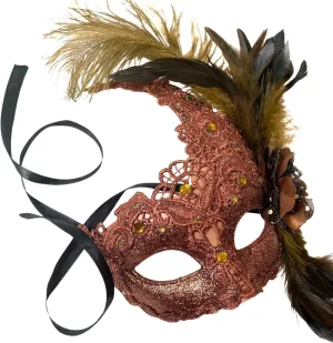 MasqStudio Brocade Lace Masquerade Ball Mask Burlesque Mardi Gras Birthday Prom Wedding Party