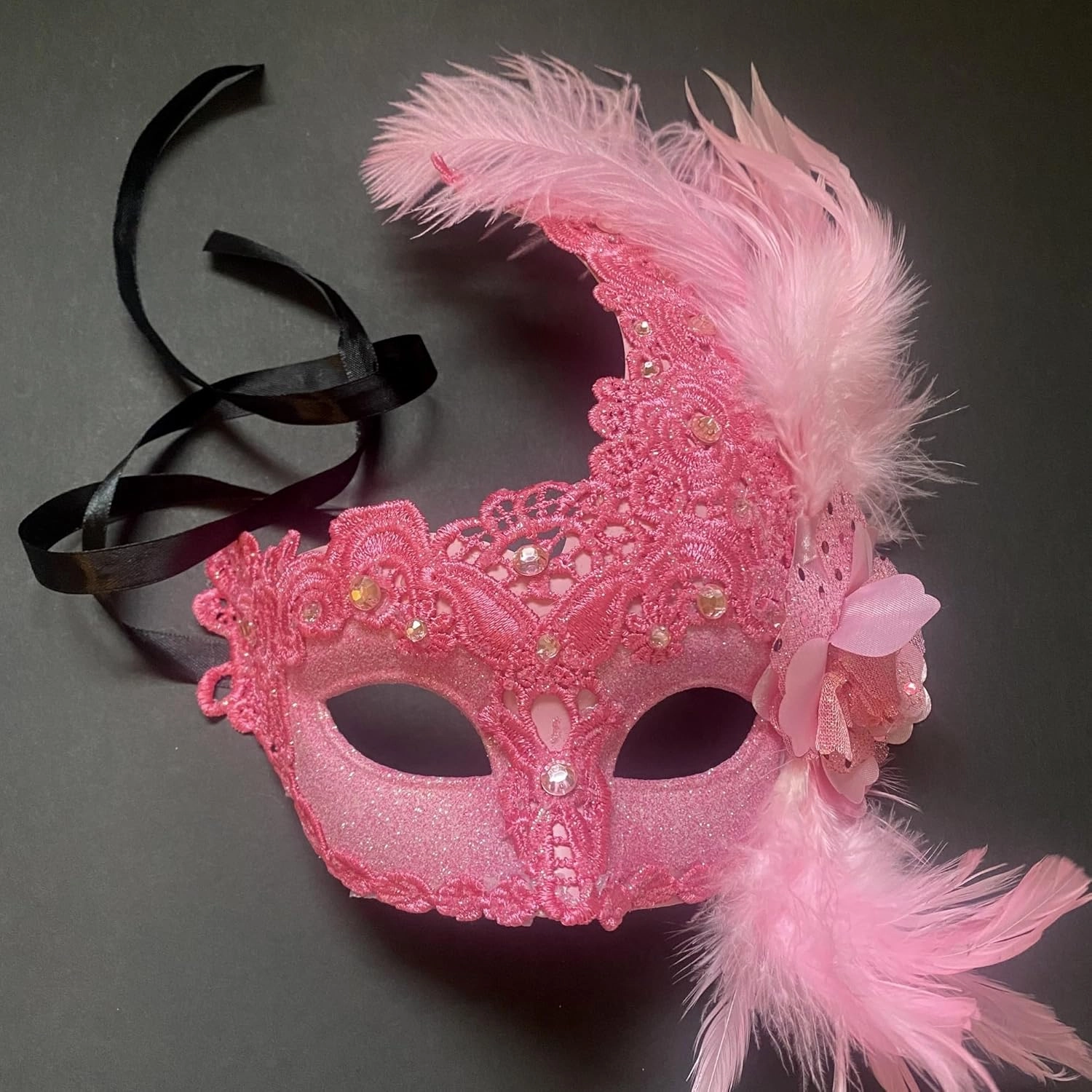 MasqStudio Brocade Lace Masquerade Ball Mask Burlesque Mardi Gras Birthday Prom Wedding Party