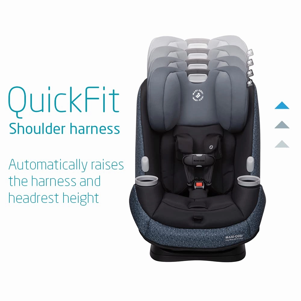 Maxi-Cosi Pria Max All-in-One Convertible Car Seat, Tetra Graphite - PureCosi
