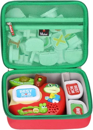 Mchoi Shockproof Carrying Case Compatible with Leapfrog Tad's Fridge Phonics Magnetic Letter Set, Case Only