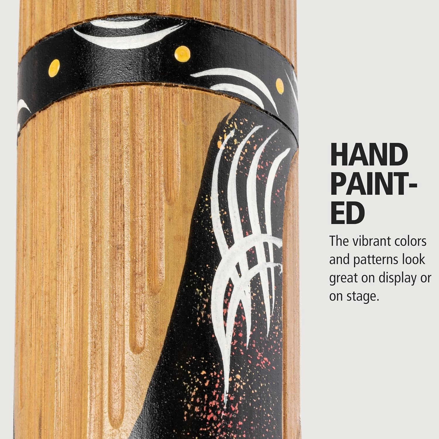 Meinl Percussion Bamboo Didgeridoo for Native Australian Sound Effects, Meditation and Circular Breathing — NOT Made in China — Hand Painted, 2-Year Warranty, Brown (DDG1-BR)