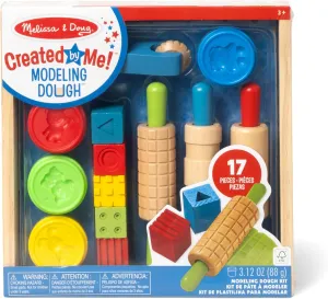 Melissa & Doug Shape, Model, and Mold Clay Activity Set - 4 Tubs of Modeling Dough and Tools - Arts And Crafts For Kids Ages 3 