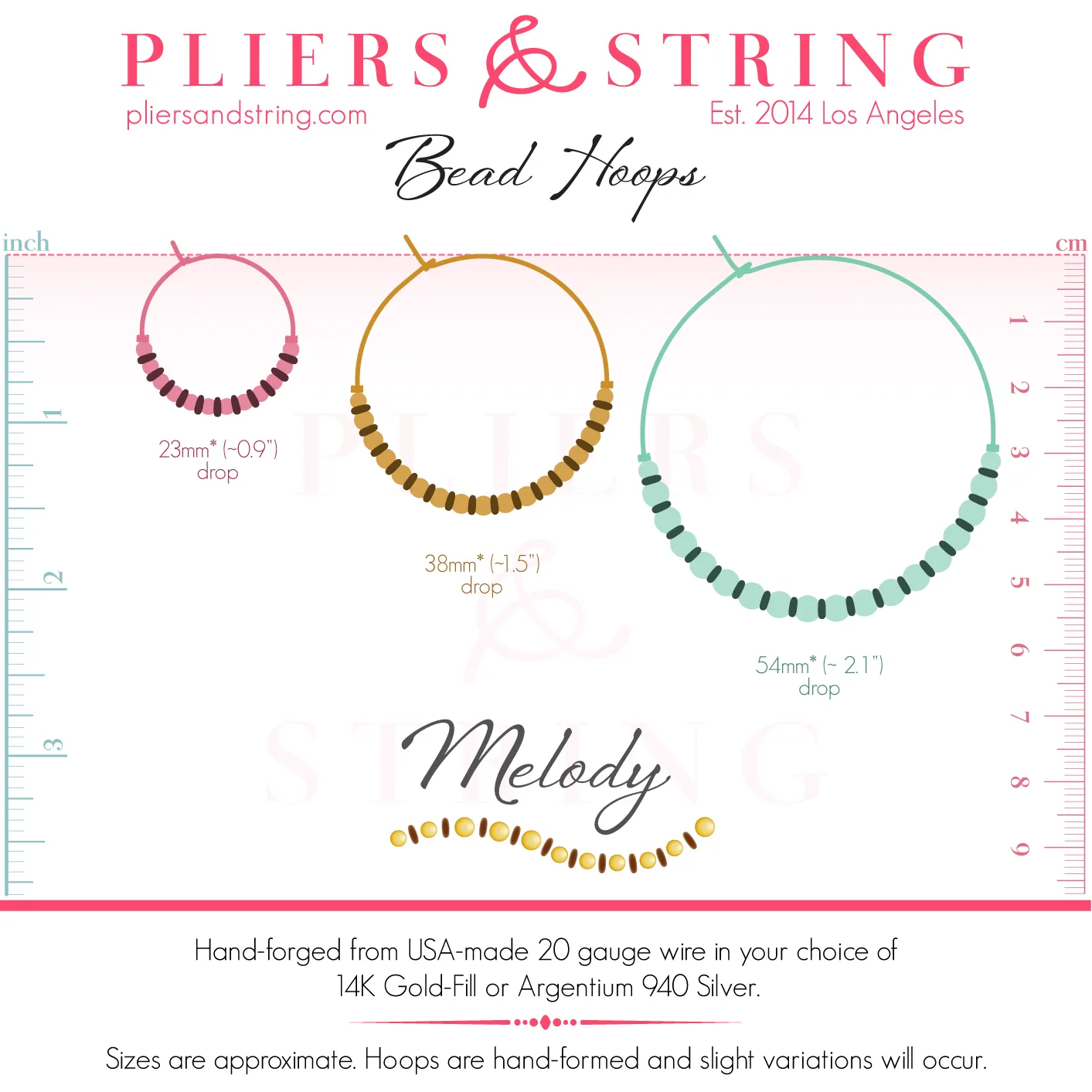 Melody Bead Hoops
