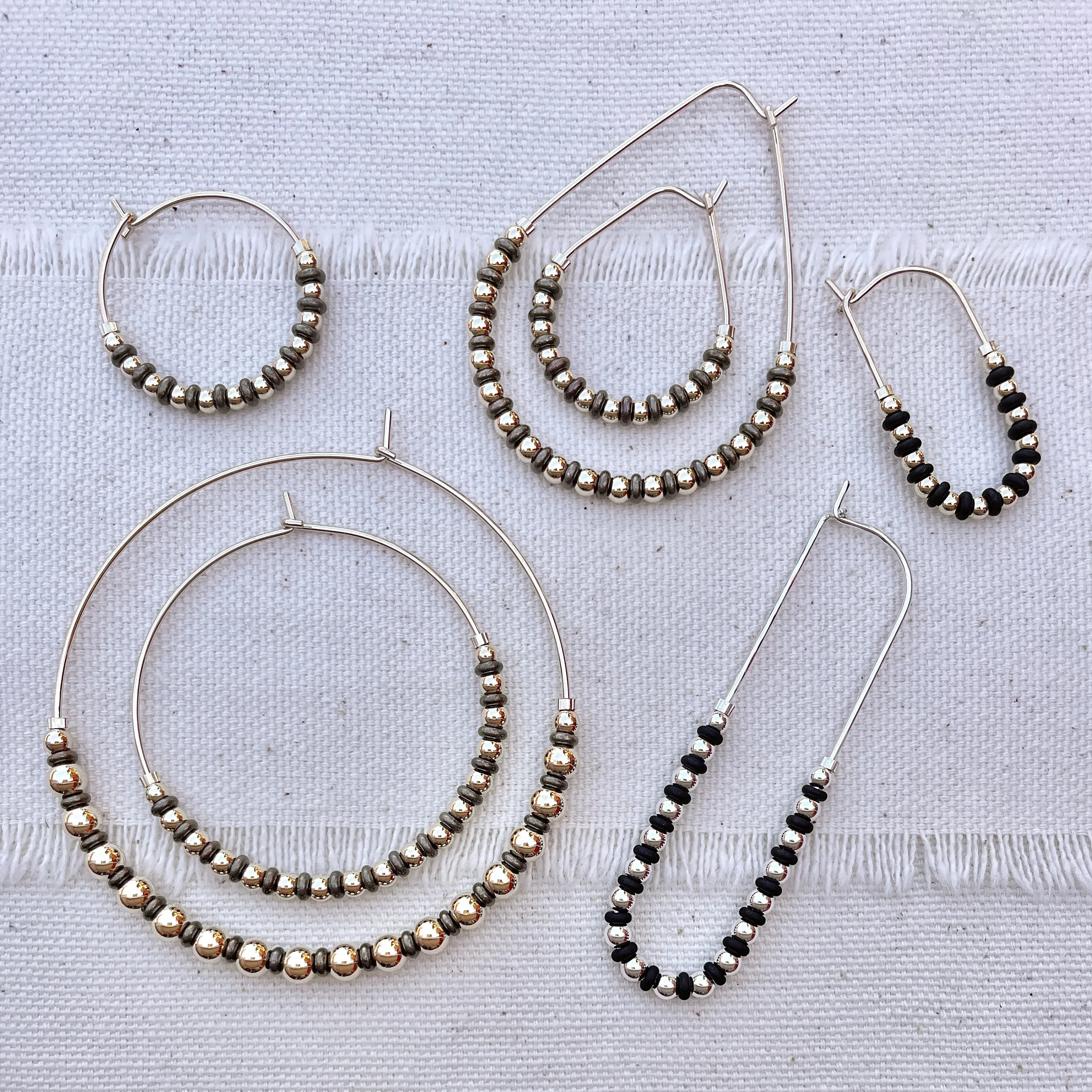 MELODY Oblong Bead Hoops