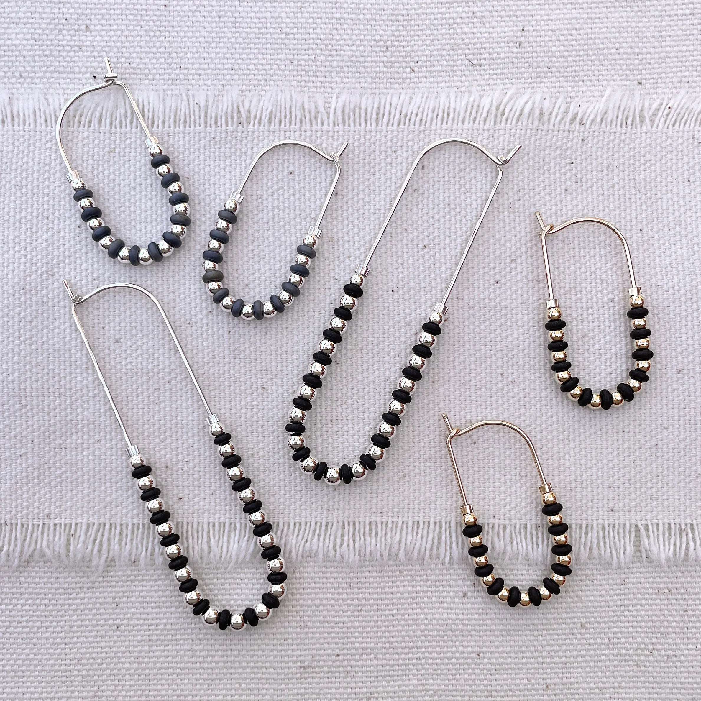MELODY Oblong Bead Hoops