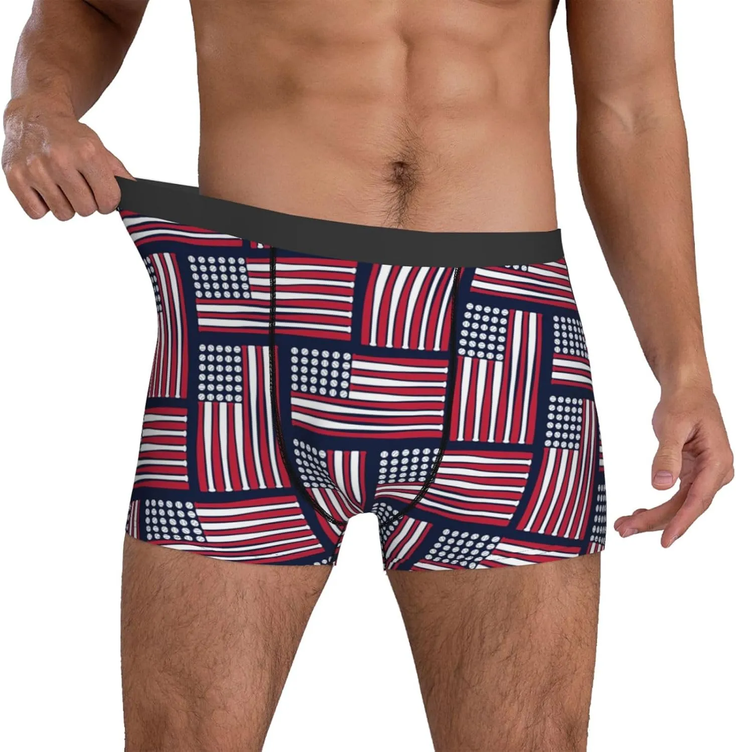 Men's Boxer Briefs Boston Terrier Floral Dog Underwear Trunks Soft Stretch Sport Breathable Short Leg Underpants