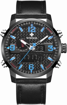 Mens Watches Top Brand Fashion Sport Waterproof Quartz Analog Digital Led Wristwatch
