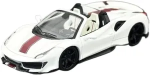 Metal Die Cast Toy Cars 1:64 for Novetic 488 Pista Diecast Model Car Desktop Decorations Home and Office Decorations for Home Or Office Décor