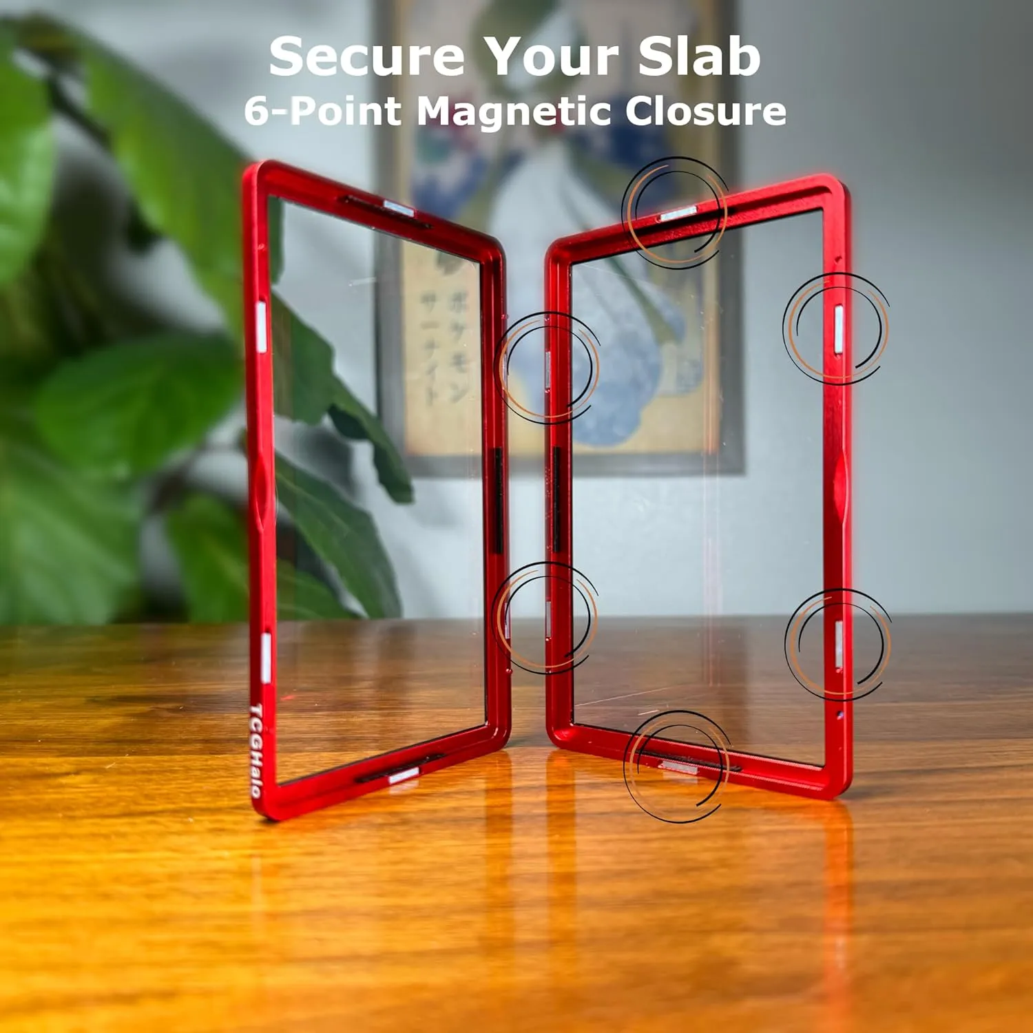 Metal PSA Slab Bumper Case (3 Pack) - SlabHalo Stackable Magnetic Aluminum Protector for Graded Cards - Emerald Green