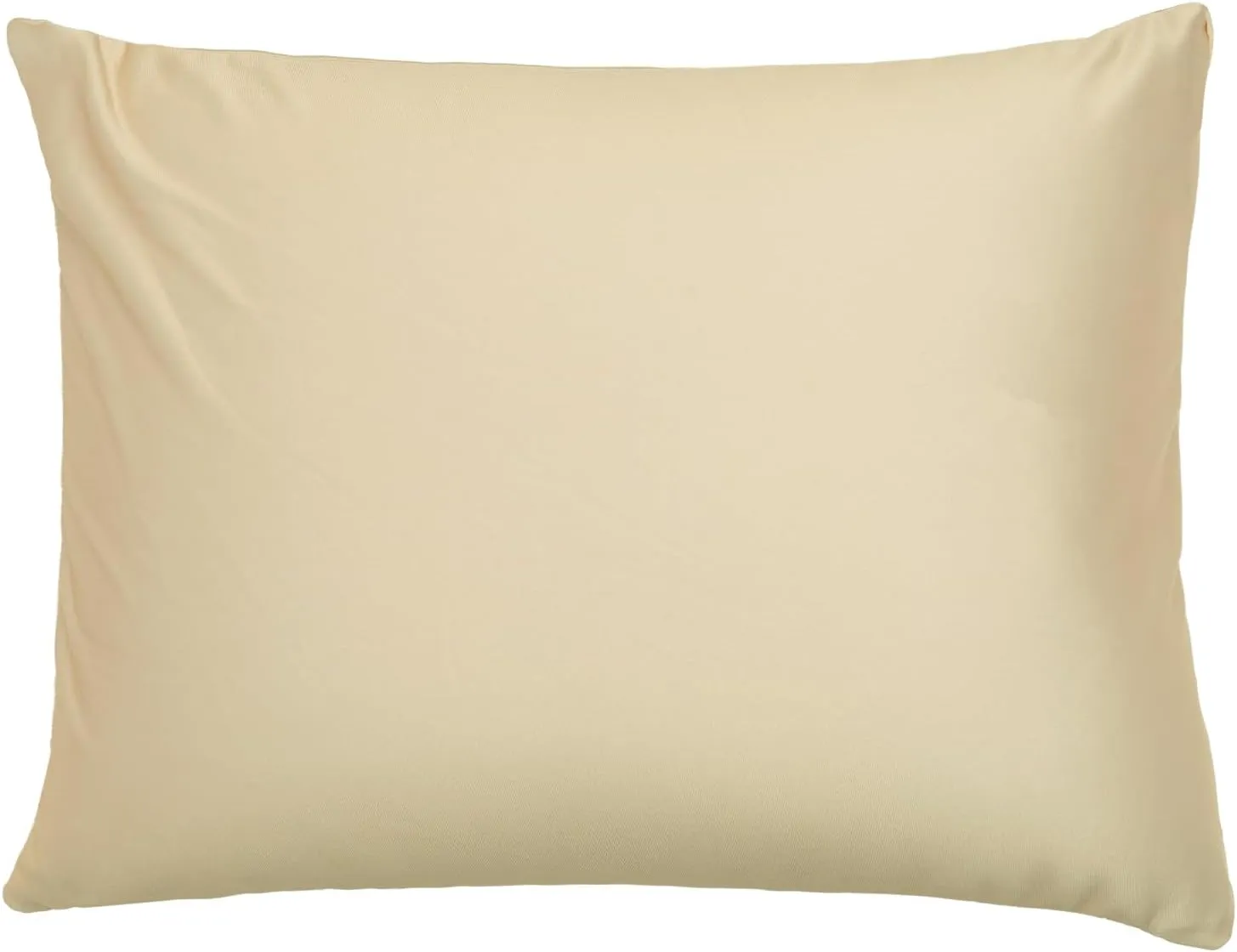 Microbead Throw Pillow with Removable Cover Bed Body Microbead Pillow Neck Head Back Support, Spandex Soft Silky Fabric for Sleeping and Travel Sofa Bedroom Comfortable (Blonde Color)