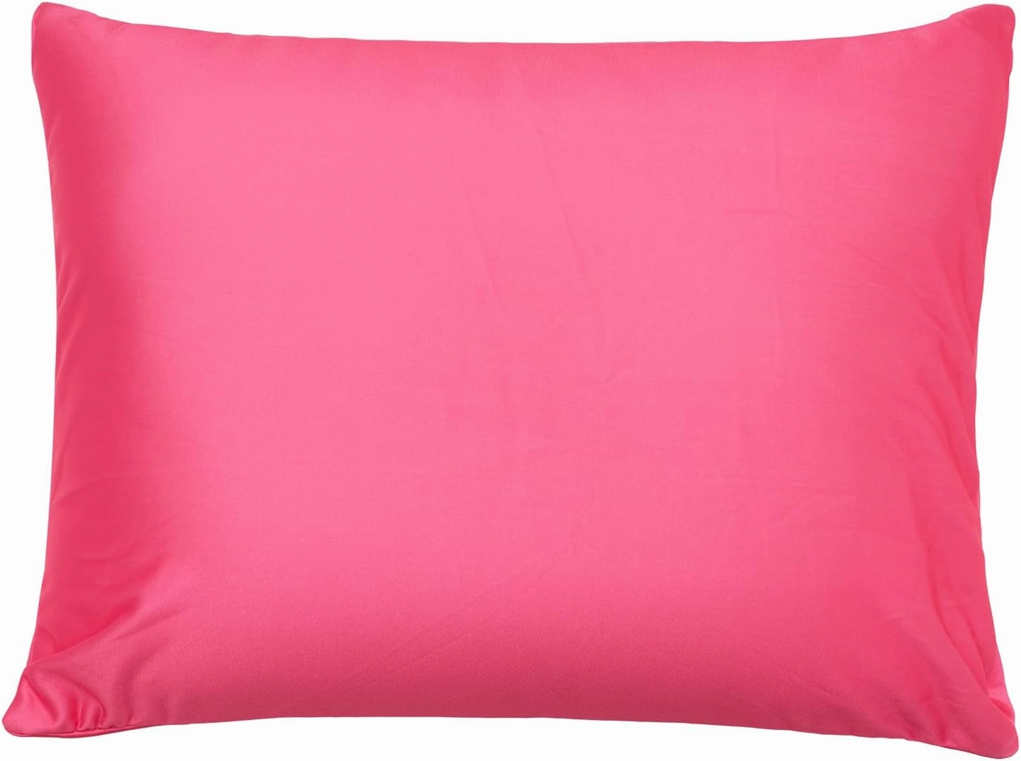 Microbead Throw Pillow with Removable Cover Bed Body Microbead Pillow Neck Head Back Support, Spandex Soft Silky Fabric for Sleeping and Travel Sofa Bedroom Comfortable (Candy Pink)