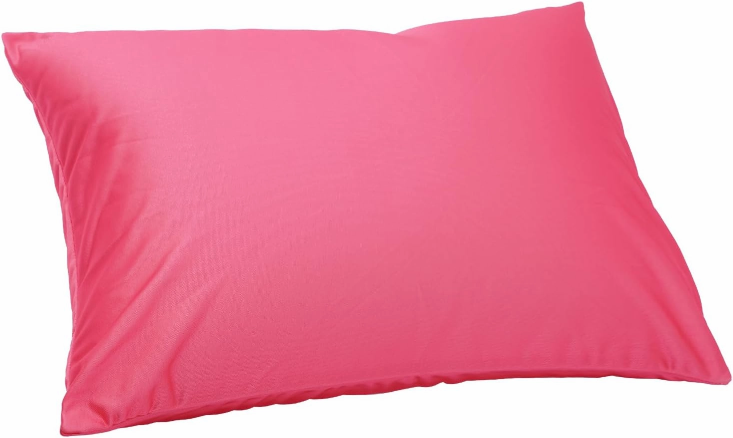Microbead Throw Pillow with Removable Cover Bed Body Microbead Pillow Neck Head Back Support, Spandex Soft Silky Fabric for Sleeping and Travel Sofa Bedroom Comfortable (Candy Pink)