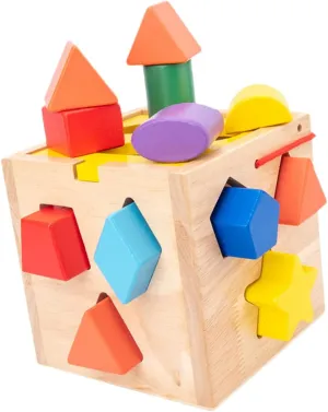 Milisten 1 Set Geometric Shape Matching Portable Educational Plaything for Early Learning Made of Natural Present for Development and Hands Fun