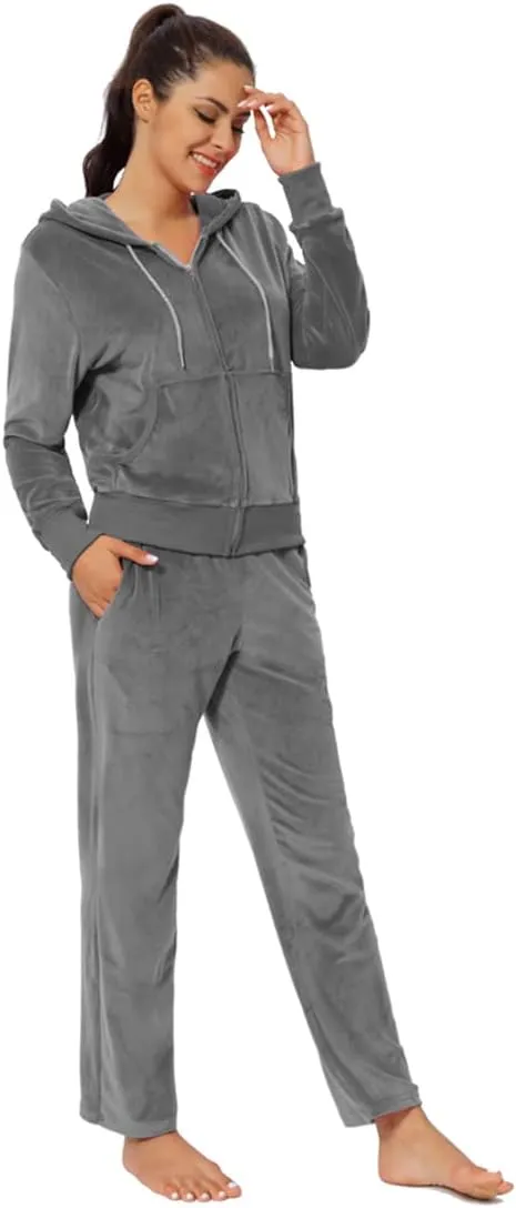 MINANUO Tracksuit 2 Pieces Joggers Outfits for Women Jogging Sweatsuits Set