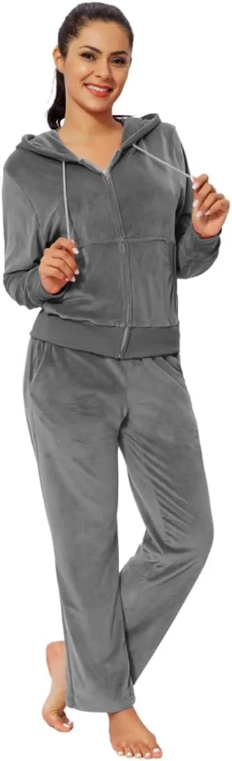 MINANUO Tracksuit 2 Pieces Joggers Outfits for Women Jogging Sweatsuits Set
