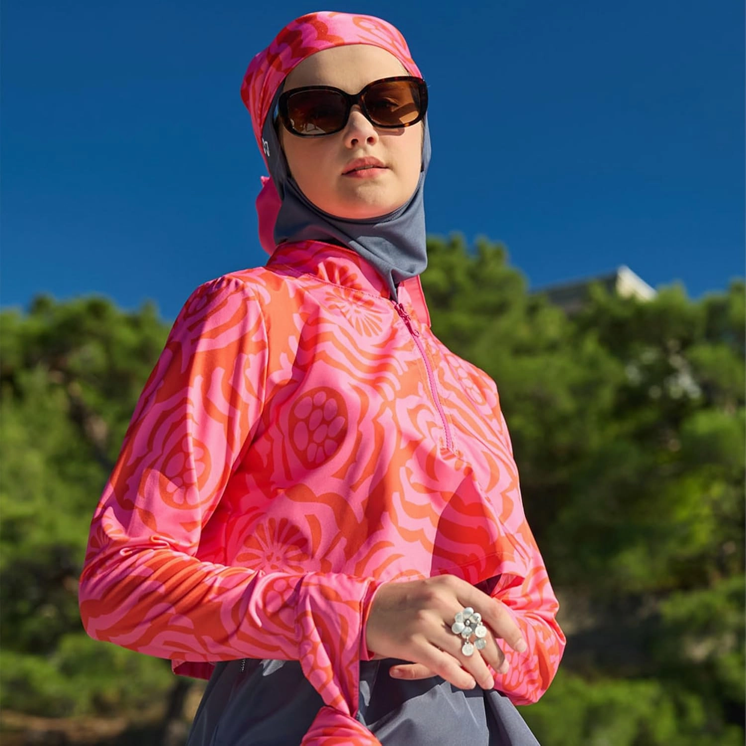 Modest Swimwear for Women 3-Piece Set | Parachute Swimsuit Set | Long Sleeve Burkini Set | Islamic Full Cover ​Bathing Suit