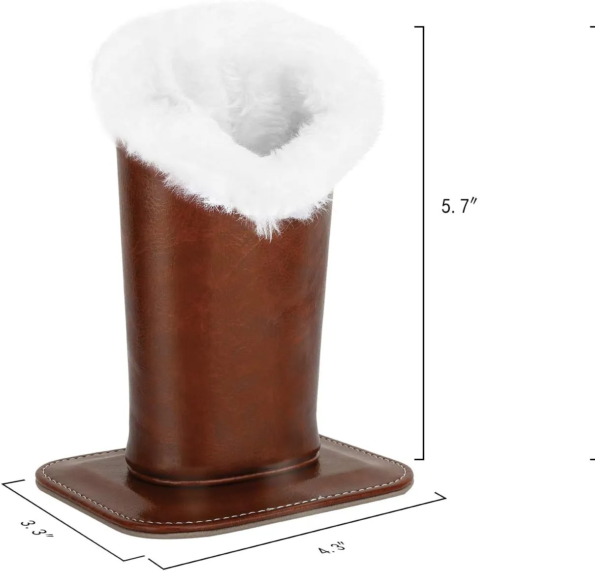 MoKo Eyeglasses Holder, Modern Velvet Plush Lined PU Leather Household Magnetic Holder Protective [Anti-scratch] [Dustproof]