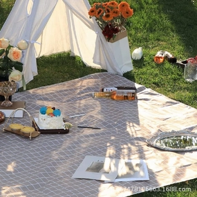 MOLERFO Outdoor Picnic Blanket, Extra Large Beach Blanket, Foldable Lightweight Waterproof Sand Mat, Picnic Blanket 80" X 60" for Beach Camping Hiking Park Patio