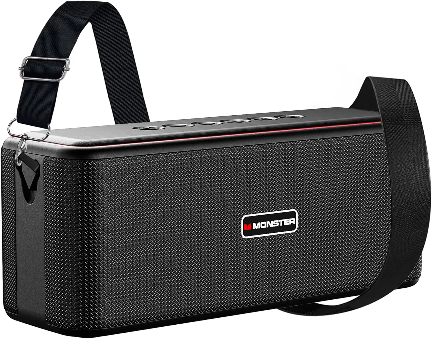 Monster Shock Pro Bluetooth Speaker with Strap, 100W Loud Speaker with Deep Bass, Portable Wireless Speakers with TWS, Long Playtime & Waterproof for Outdoors/Indoors, Supports AUX/TF Card/USB Audio