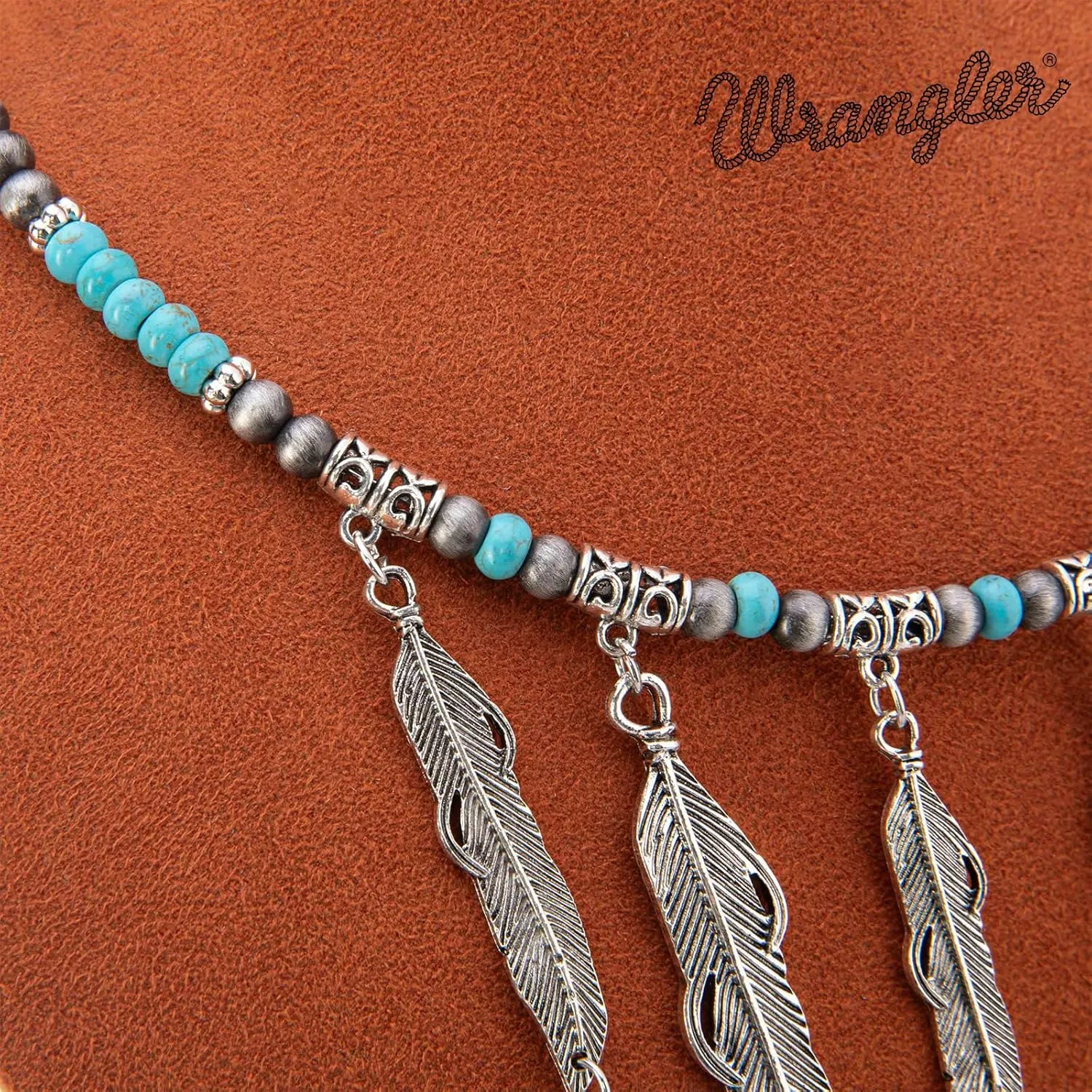 Montana West Wrangler Western Jewelry Set for Women Cowgirl Retro Concho Pendant Necklace Earring