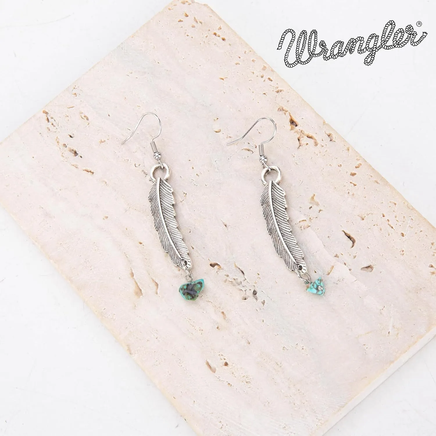 Montana West Wrangler Western Jewelry Set for Women Cowgirl Retro Concho Pendant Necklace Earring