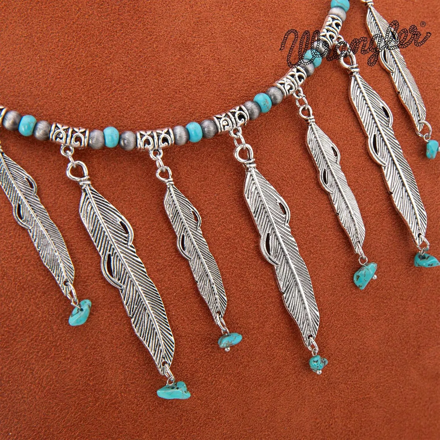Montana West Wrangler Western Jewelry Set for Women Cowgirl Retro Concho Pendant Necklace Earring