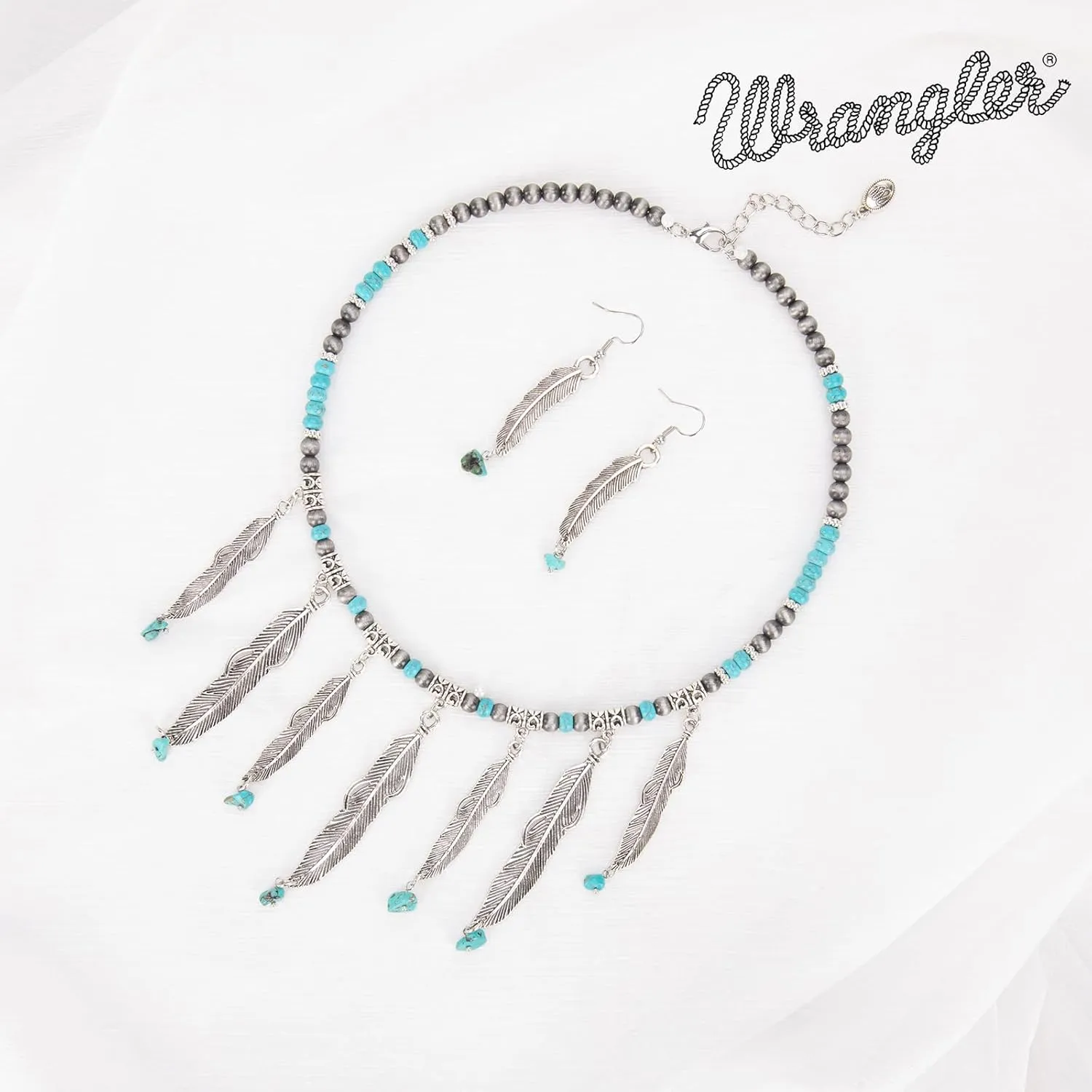 Montana West Wrangler Western Jewelry Set for Women Cowgirl Retro Concho Pendant Necklace Earring