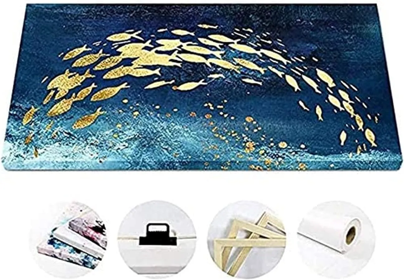 NATVVA Nail Shape Chart 3 Pieces Posters and Prints Nails Anatomy Manicure Painting Nails Aftercare Sign Canvas Wall Art Pictures for Beauty Salon Decor with Wooden Inner Frame