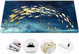 NATVVA Nail Shape Chart 3 Pieces Posters and Prints Nails Anatomy Manicure Painting Nails Aftercare Sign Canvas Wall Art Pictures for Beauty Salon Decor with Wooden Inner Frame