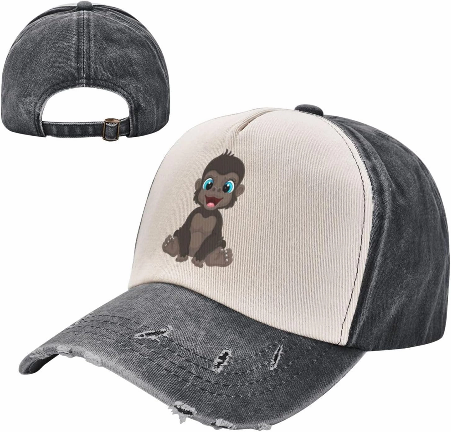 Naughty Little Monkey Baseball Cap for Men Women Baseball Caps Vintage Trucker Caps Sun Hat