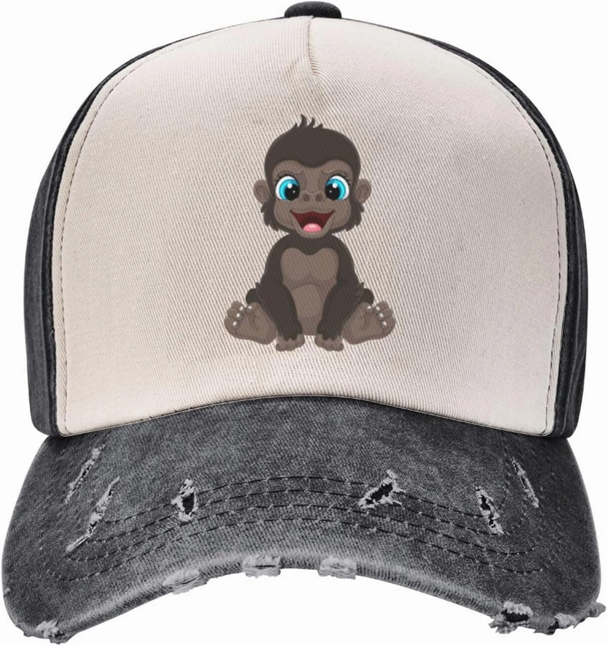 Naughty Little Monkey Baseball Cap for Men Women Baseball Caps Vintage Trucker Caps Sun Hat
