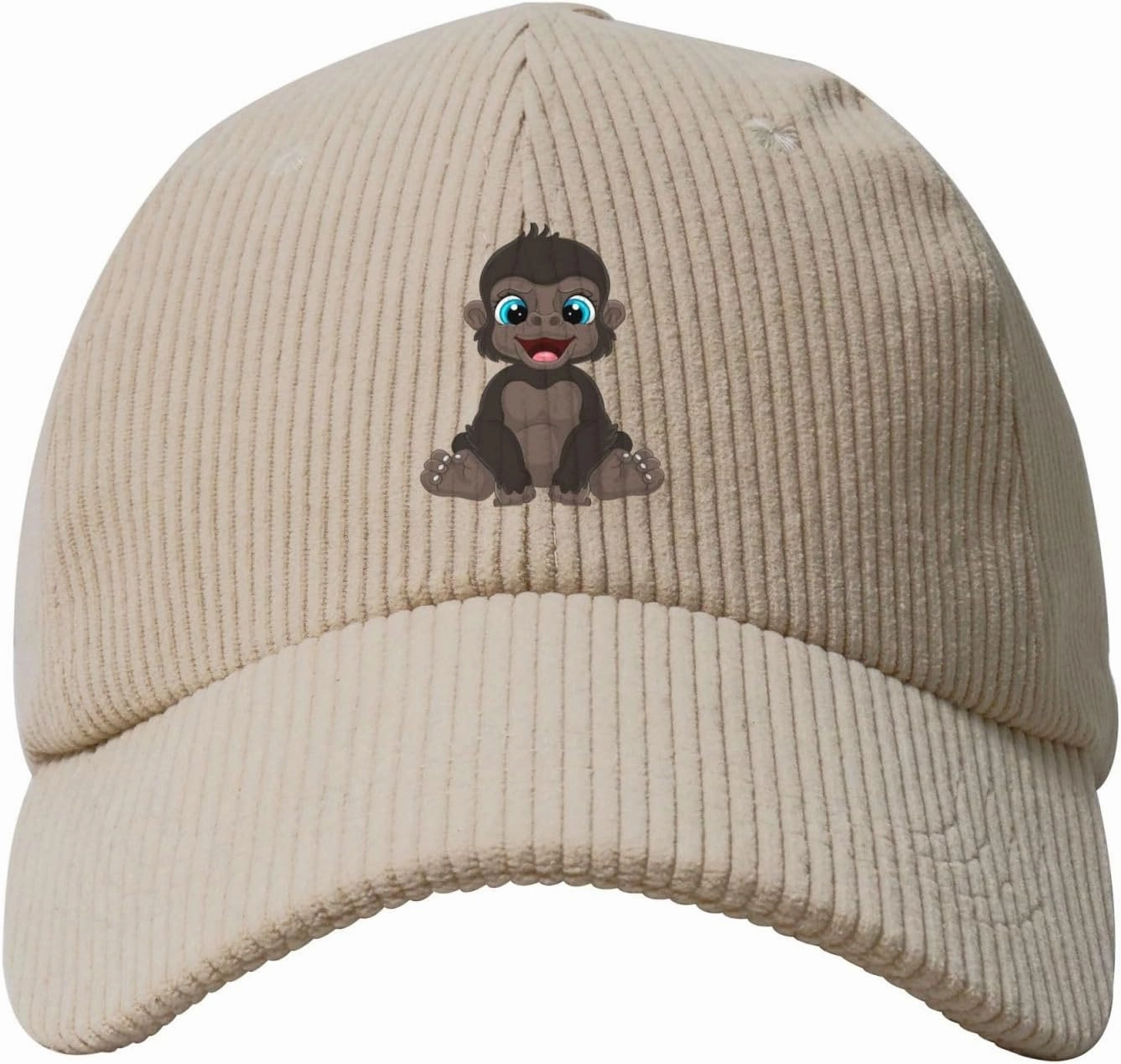 Naughty Little Monkey Baseball Cap for Men Women Corduroy Baseball Caps Trucker Caps Sun Hat
