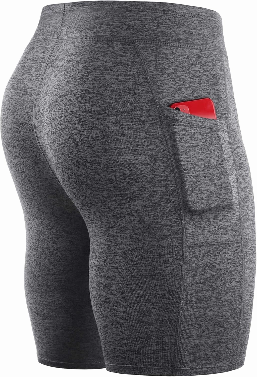 NELEUS Men's 3 Pack Running Compression Shorts with Pockets