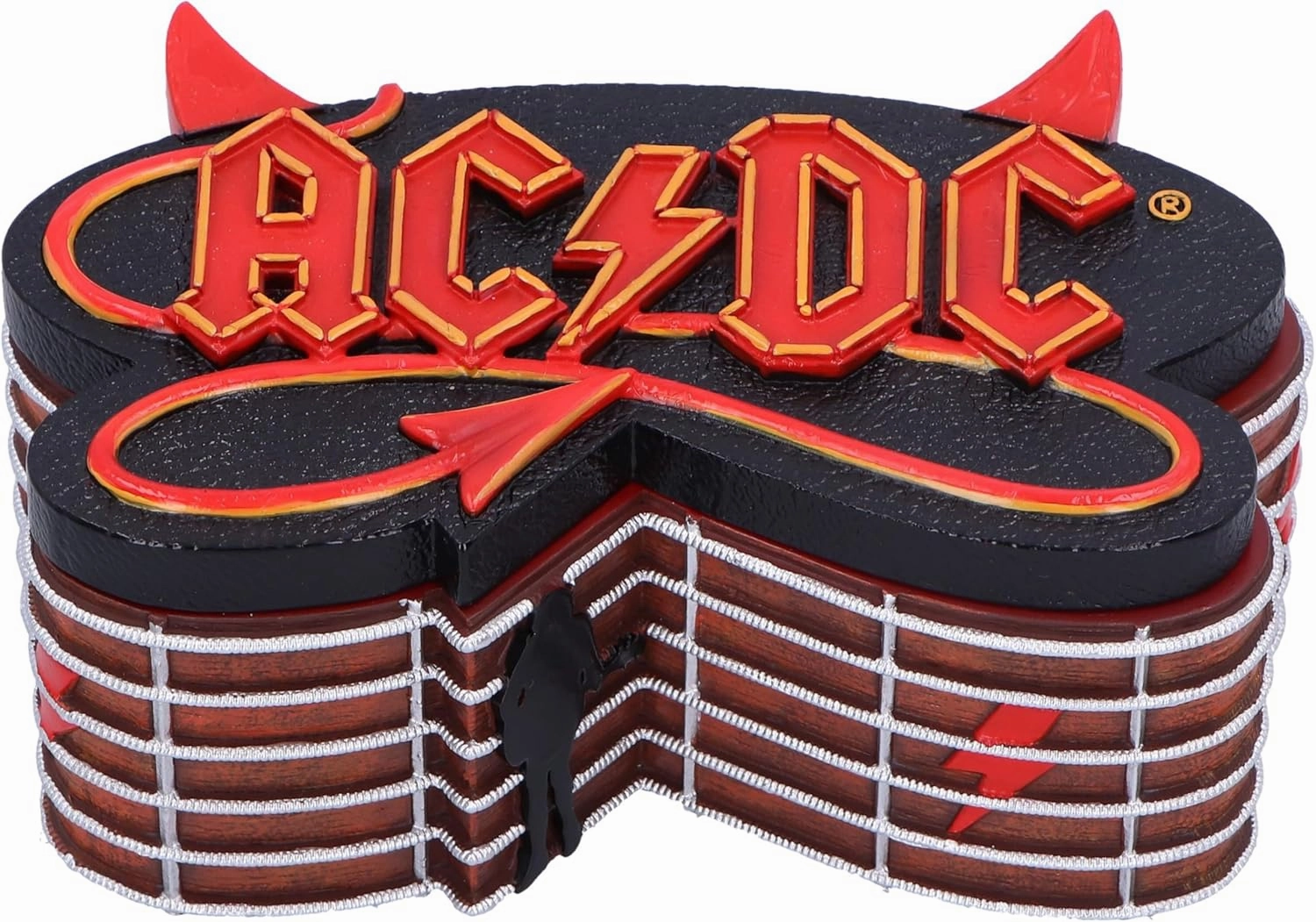 Nemesis Now ACDC Decorative Storage Box, Officially Licensed, Detailed Hand-Painted Design, Collectible Merchandise and Gift for Rock Band Fans