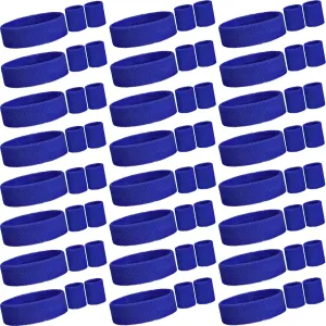 Neon Sweatbands Set Include Athletic Headband Tennis Gymnastics Wristbands International Countries Sports Games Competitions for Men Women Party Supplies