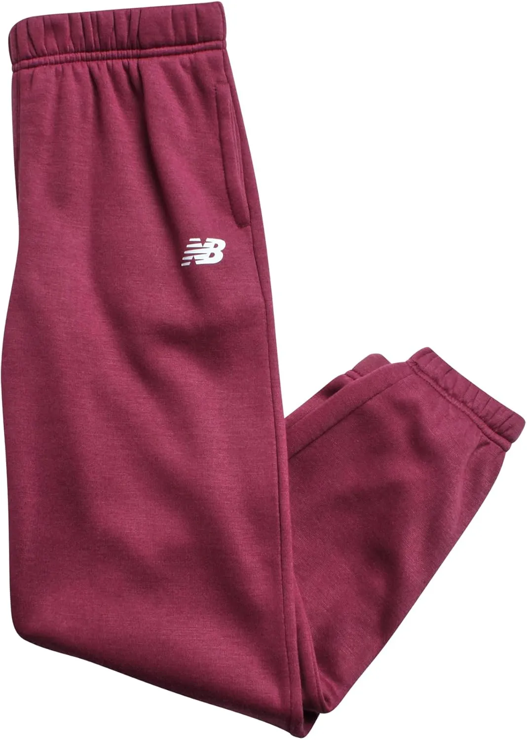 New Balance Girls' Sweatsuit Set - 3 Piece Active Poly Fleece Pullover Hoodie, Graphic Tee, and Jogger Pants for Girls (7-12)