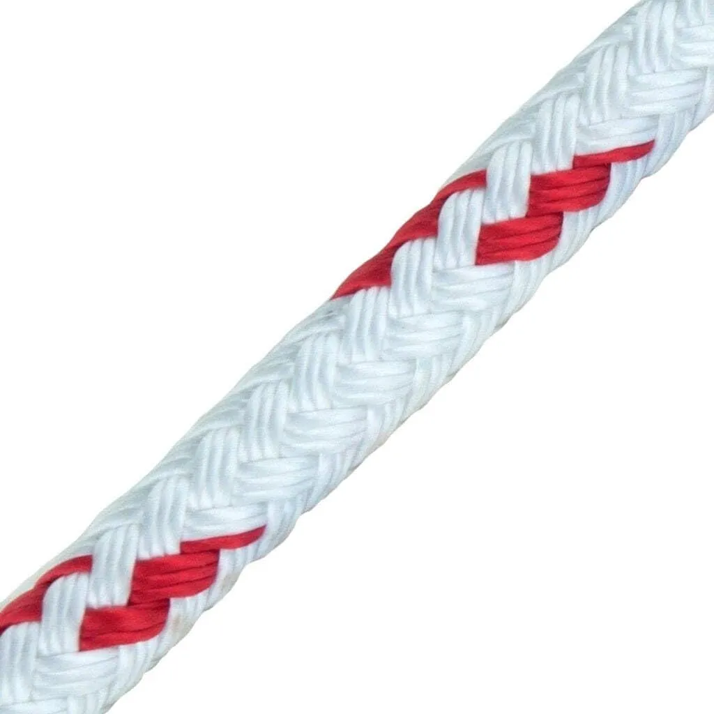 New England Ropes 5/16in (8mm) Sta-Set Red Fleck 110 Feet Long