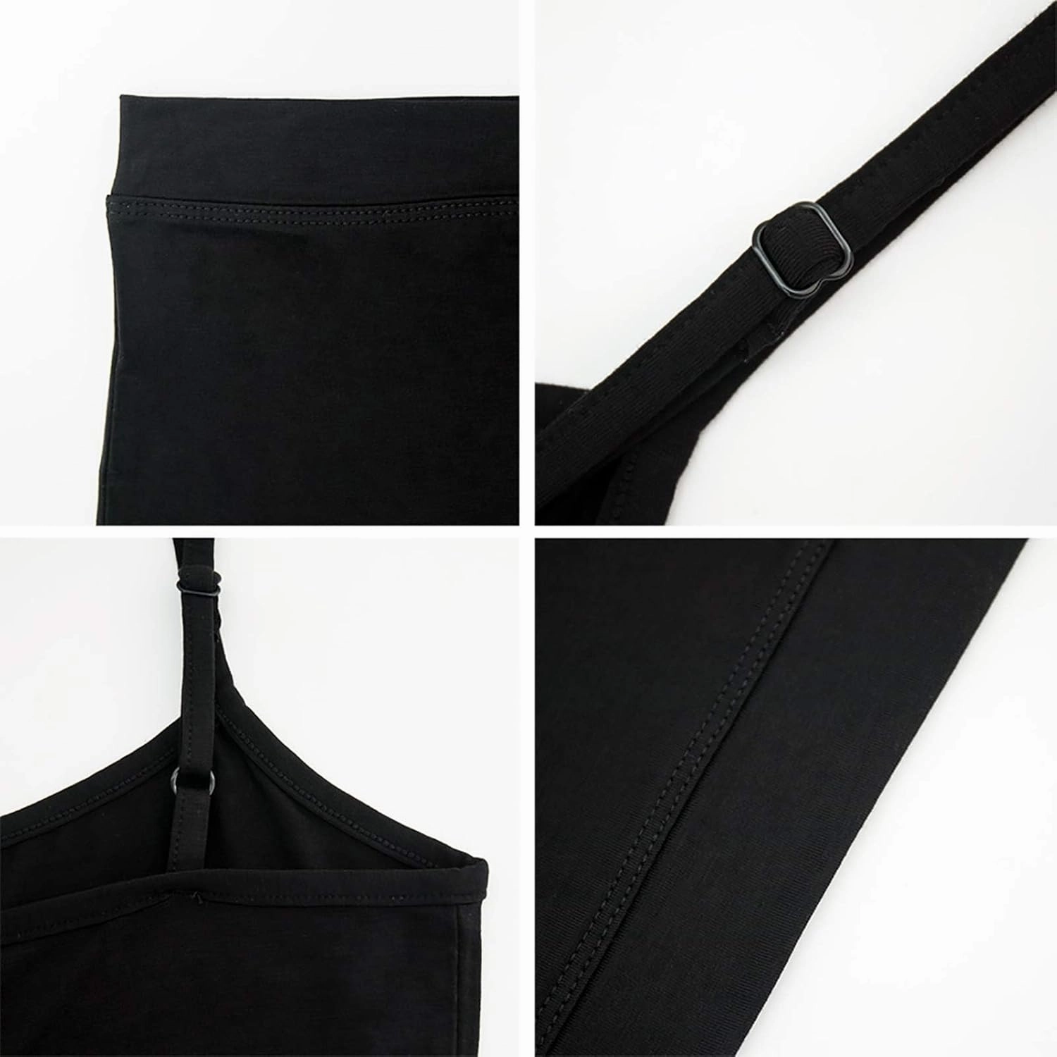NEWITIN 4 Pack Spaghetti Strap Camisole Top Adjustable Strap Tank Top for Women Girls