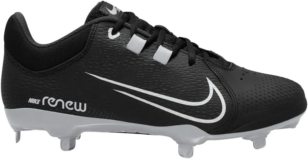 Nike Hyperdiamond 4 Pro Metal Softball Cleats Black | White Size 7 Medium